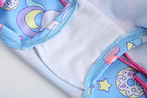 Image of Girls One Piece Unicorn Swimsuit Mermaid Swimwear Rainbow Bathing Suit