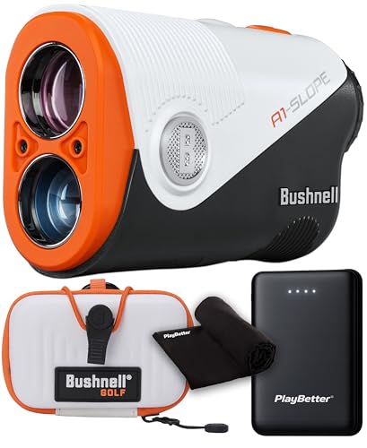 Bushnell A1-Slope (Orange) Golf Laser Rangefinder PlayBetter Bundle