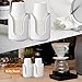 dispensador de vasos de plástico para baño con rayas verticales Imagen de dispensador de vasos de plástico para baño con rayas verticales