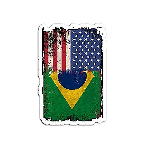Brasilien Flaggen-Aufkleber – Glänzend, Wetterfest, Ideal Für Auto & Dekor