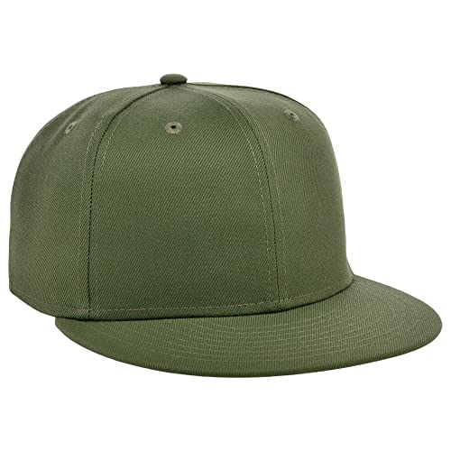 Image of Lids Blank Premium Full Court w /Colored Under Visor Fitted Cap
