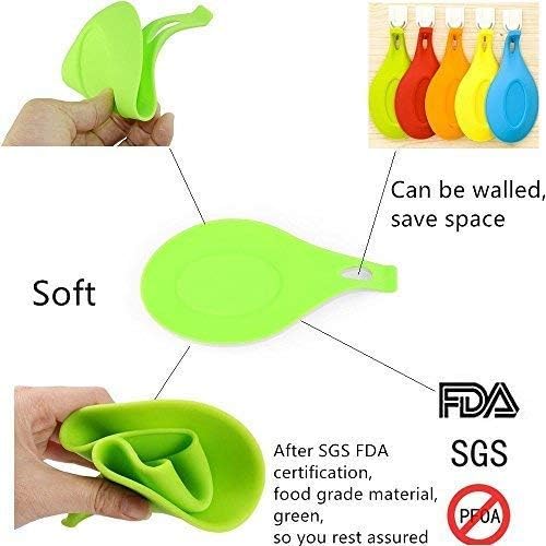 BUCKLE UP Silicone Spoon Rest - Small - Set of 2 - Assorted 2