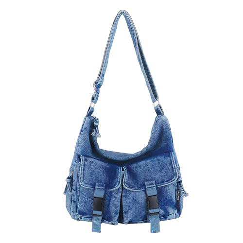 Bolso Tote Denim para Mujer con Correa Ajustable miniatura 1