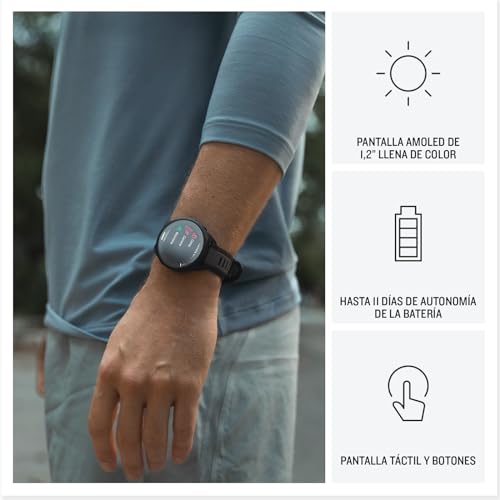 Miniatura 3 de Garmin Forerunner 165, Reloj Inteligente para Correr con GPS, Negro