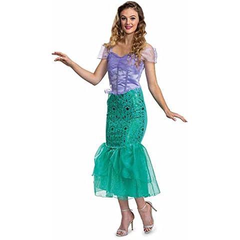 Disney Official Premium Ariel Mermaid Costume for Women, Princess Dress Up for Adults Size M Cover