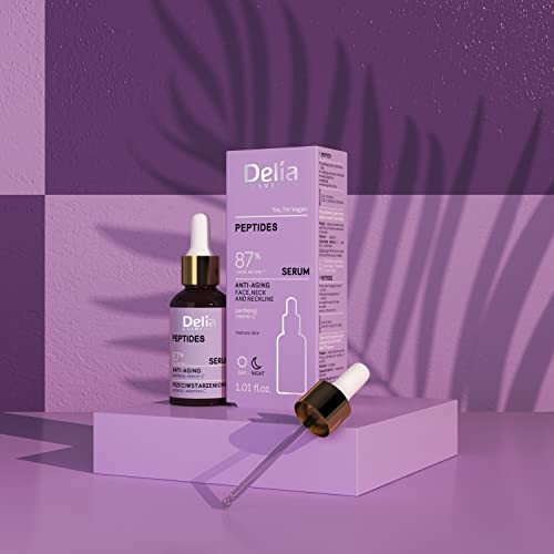 Delia Cosmetics, Anti-Wrinkle Serum, Peptides, Mature Skin, Reduces Wrinkles. Evens Out Skin Tone. Delay Aging Process - Image 3