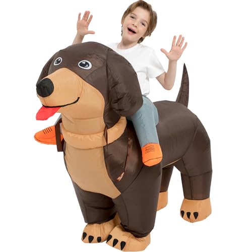 Disfraz Inflable de Perro Dachshund para Niños miniatura 6