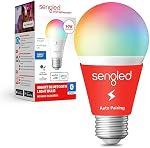 Sengled Ampoules de lumière intelligentes, Ampoule de lumière Alexa changeant la couleur Mesh Bluetooth, Ampules intelligentes qui fonctionnent avec Alexa seulement, Dimmable LED Ampoule A19 E26 Multicolore, Haute CRI, Haute Luminosité 8.7W 800LM, 1Pack