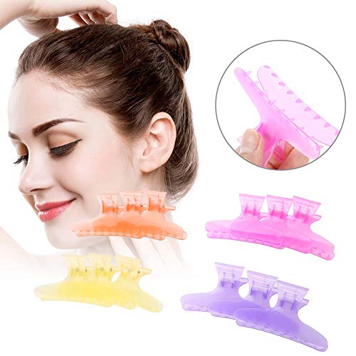 butterfly hair clipsButterfly Holding Hair Clip, Hair Section Claw Clamps Hairdressing Tool - Image 2