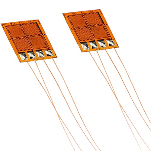 Youmile 2 pièces Jauges de contrainte BF350-3EB BF350 350 ohm Jauge de contrainte à pont complet feuille jauge de contrainte capteur de pression de haute...