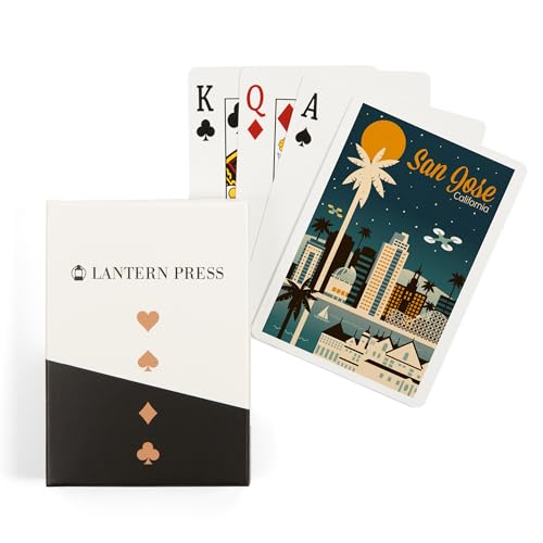 Baraja de cartas Póker San Jose California retro