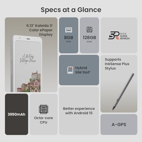 Image of BOOX Palma2 Pro Mobile ePaper eBook Reader 8G 128G 150PPI in Color Mode (Black)