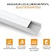 Angdarun LED Profil Aluminium 12 Pack, LED Profil für Breite bis16mm LED-Streifenlicht,Stripe/Streifen, Alu Profil 1m/3.3ft für Led Kanal, Aluminium Profil für LED Band Zuhause Partei deko