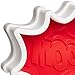 Tovolo Comic Burst, Templates Reverse, Dishwasher Safe, Set of 6 Cookie Stamps with Cutter, Red
