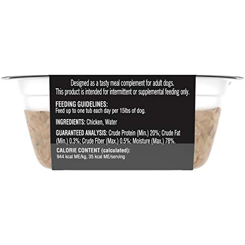 CESAR Simply Crafted Adult Wet Dog Food Meal Topper, Chicken, (10) 1.3 oz. Tubs - Image 3