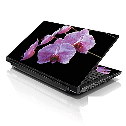 Image of LSS Laptop 15 15.6 Skin Cover with Colorful Flowers Pattern for HP Dell Lenovo Apple Asus Acer Compaq - Fits 13.3 inch 14 inch 15.6 inch 16 inch (2 Wrist Pads Free)