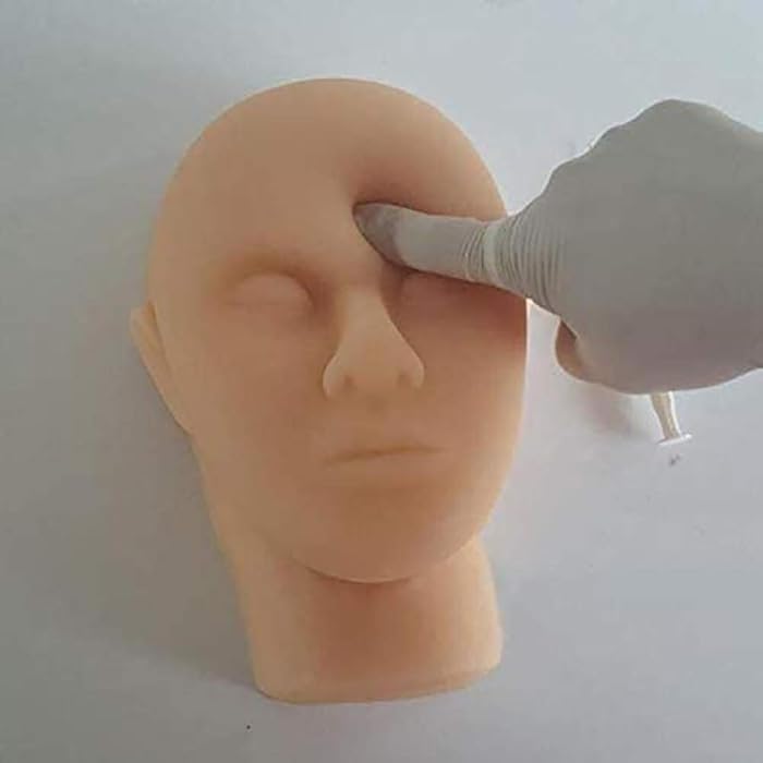 Buy Silicone Head Injection Training Skin Suture Facial Model Mannequin Face Model, Surgery
