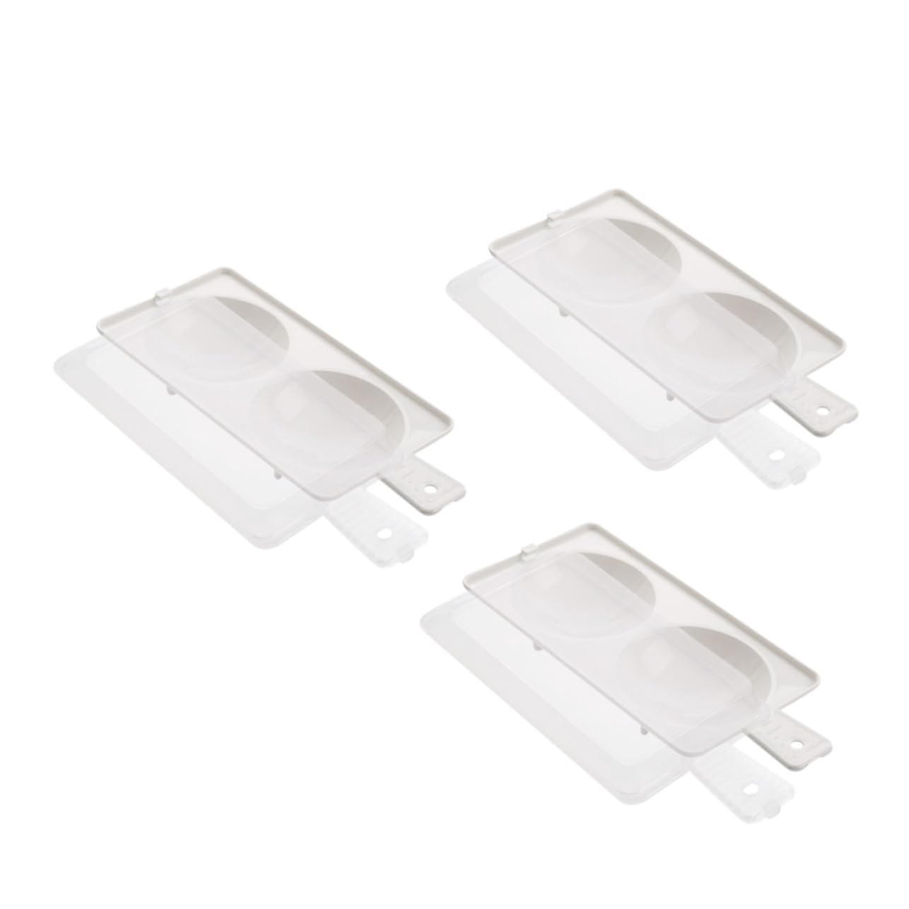 Alipis Microwave Egg 3 Pack Steamed Egg Non-stick Pp Easy to Clean for Breakfast Random