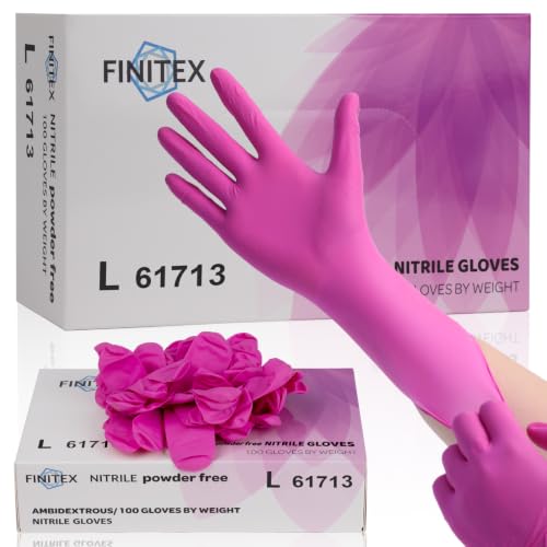 Image of FINITEX Nitrile Disposable Latex-Free 3.5mil Cleaning Food Cooking Gloves