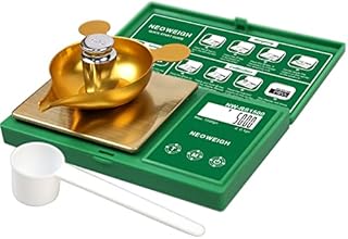Reloading Scale, Powder Scale for Reloading, 1500 grains x 0.1 gn, Digital Powder Scale, Arrow Scale, Archery Scale, 100g by 0.01g, Metal Pan, Powder Scoop, 50g Calibration Weight (Batteries Included)
