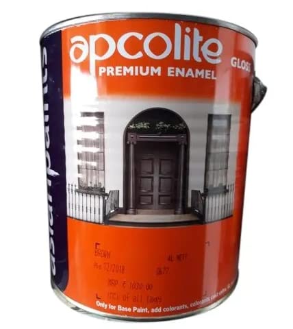 Apcolite Gloss Premium Enamel,1x2 Ltrs. ( 2 Litres) (Pack of 2 Colours) (White & Royal Ivory)
