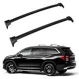 ROADFAR Roof Rack Aluminum Top Rail Carries Luggage Carrier Fit for Honda Pilot 2016 2017 2018 Baggage Rail Crossbars