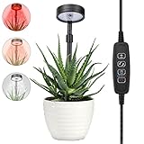 Grow Lights for Indoor Plants - Small Grow Light 3 Modes 10 Brightness, Full Spectrum LED Plant...