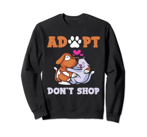 Adoptar Mascotas Perro Gato Gatito Cachorro Amante de Animales Perros Amante Sudadera