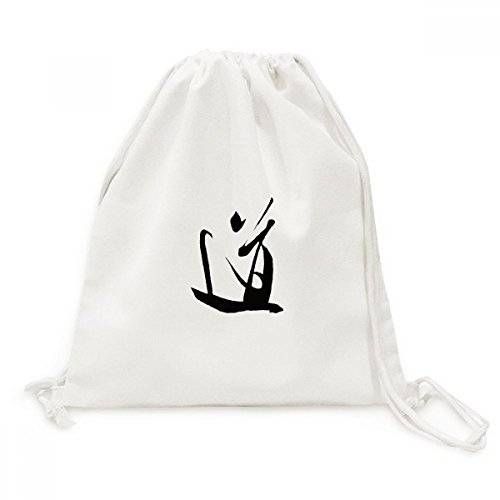 Sac de voyage en toile robuste et encre de chine aux finitions soignées