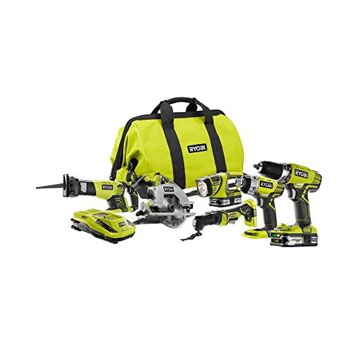 RYOBI P884 18-Volt ONE+ Lithium-Ion Combo Kit (6-Tools)