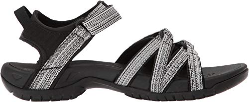 Teva Women's W Tirra Sport Sandal, Black/White Multi, 9 M US