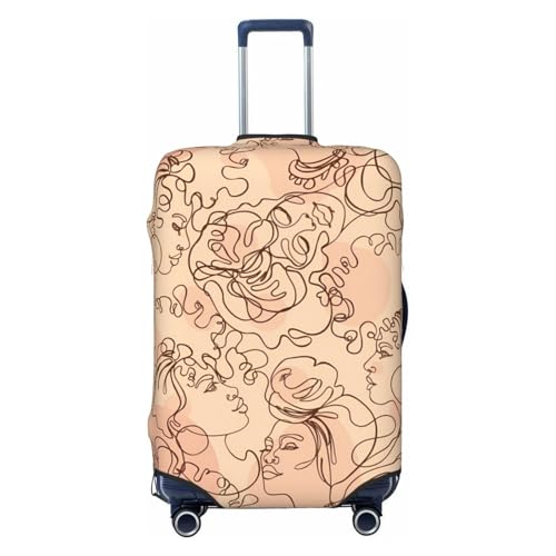 Travel Luggage Cover Spandex Suitcase Protector Bag,Abstract Simple Style Dust-Proof Fits 18-32 Inch Luggage, Baggage Covers For Kid And Adult,Small