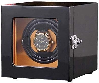 FENOKD Mechanical Watch Shaker Watch Winder, Wooden Automatic Rotation 1+0 Watch Storage Box Case