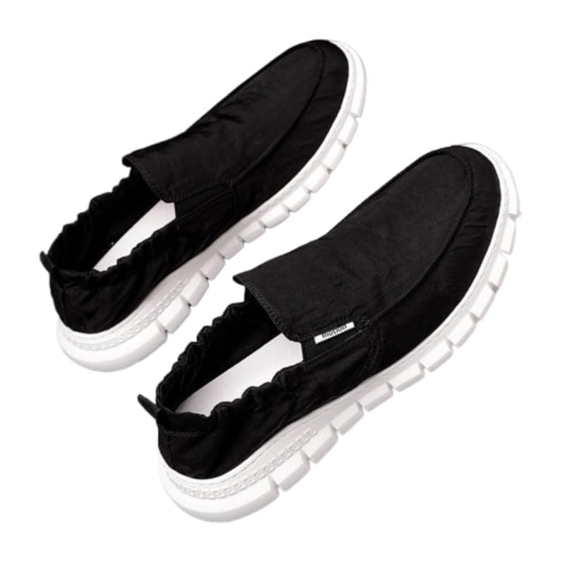 carl vinson Women’s Breathable Mesh Shoes – Stylish Height-Increasing Slip-On Shoes for Comfort & Elegance| 40 | Black-picture-31