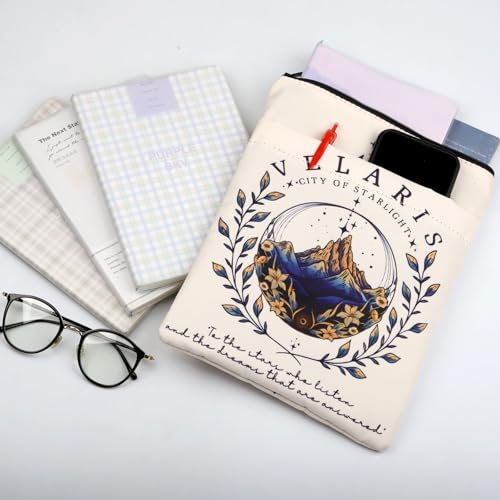 AKTAP ACOMAF Merch Acotar Book Sleeves SJM Gift City of Starlight Book Covers Bookish Bookworm Gift Velaris The City of Starlight Book Sleeve for Book Lover (Velaris White BS - Image 3