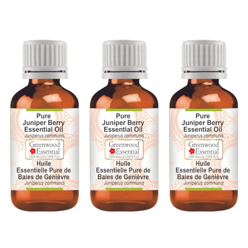Huile essentielle de baie de genièvre pure lot de 3 flacons de 100ml distillation vapeur