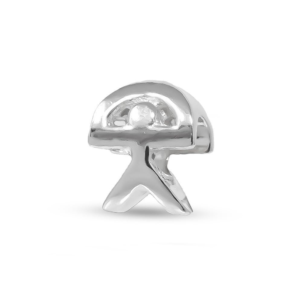 Abalorio Amulette Indalo Charm en argent sterling 925, 12 x 9 mm. Chaîne non incluse.