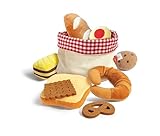 Hape Toddler Bread Basket |Soft Pretend Food Playset for Kids, Bread Toy Basket Includes Toast, Jam Cookie, Cake, Soda Biscuit and More