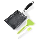 RATWIA Japanese Omelette Pan,Non-Stick Tamagoyaki Egg Pan Small Frying Pan with Anti Scalding...