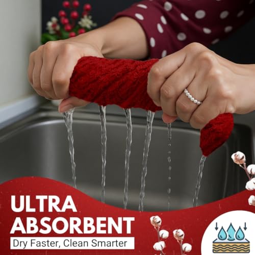 Infinitee Xclusives Geschirrtücher 12er Set, 38x64cm Küchentücher – Ansicht 6