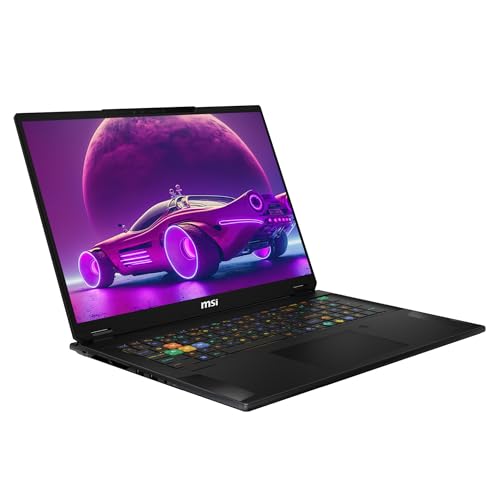 Image of msi Stealth 18 HX AI Gaming Laptop, Intel Ultra 9-275HX, 96 GB DDR5 RAM, 2 TB PCIe SSD, 18 inch QHD+ (2560x1600) 240Hz Display, Nvidia G-Force RTX 5070Ti, Per-Key RGB Keyboard, W11 Pro, Midnight Black
