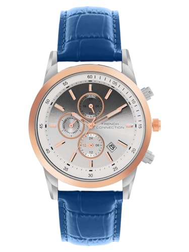 Image of French Connection Silver Dial Color Watch for Men - FCN093UL