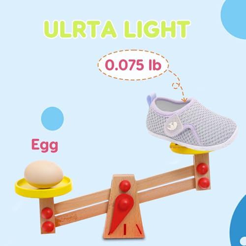 Image of FEETCITY Baby Boys Girls First Walking Shoes Infant Sneakers Crib Shoes Breathable Lightweight Slip On Shoes