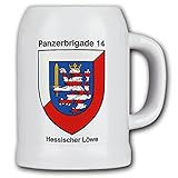 Bierkrug Panzerbrigade 14 Wappen Logo Hessischer Löwe #41343