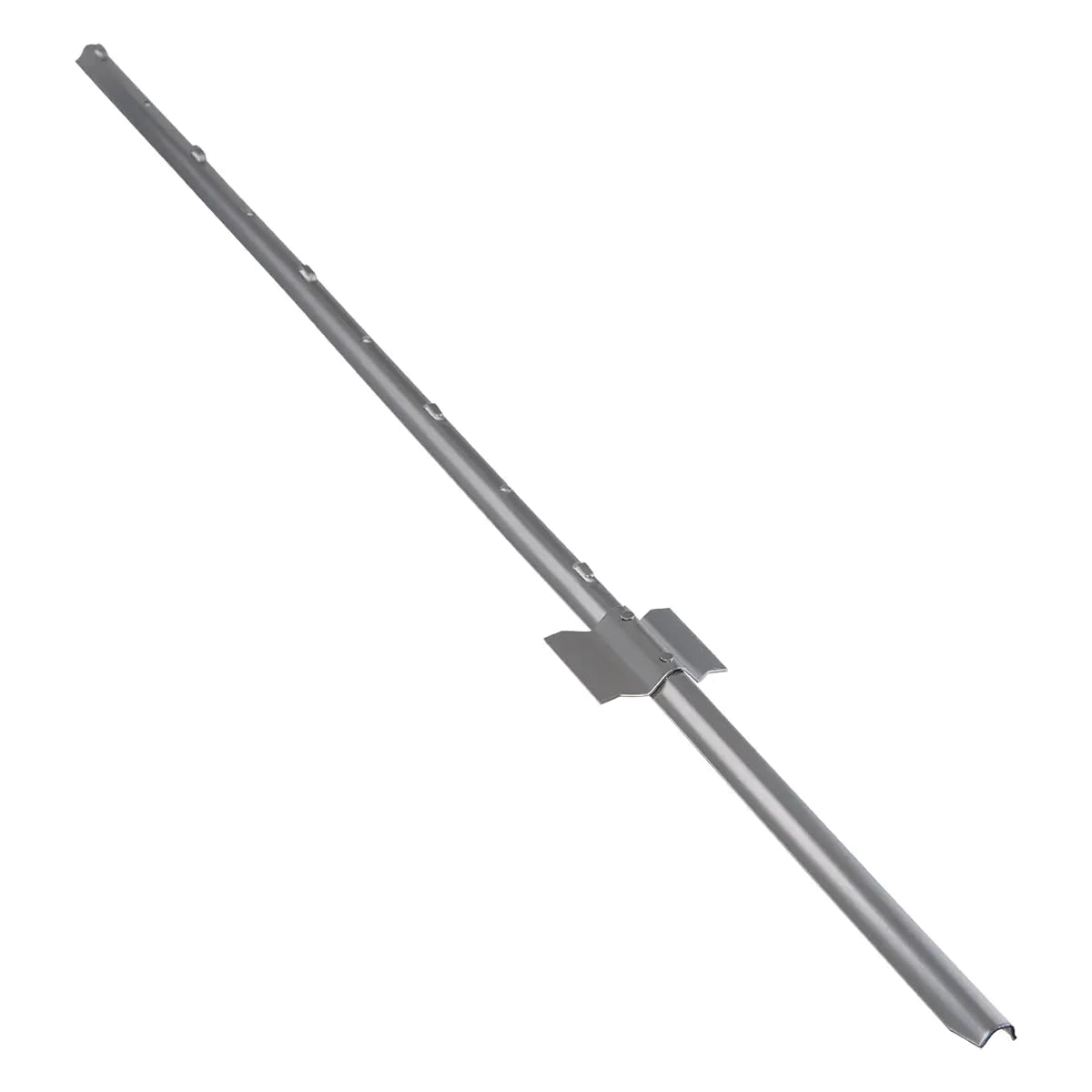 Garmix Metall Pfosten Zaunpfosten Zaunpfahl für Gartenzaun 105cm Silber 11 Stück
