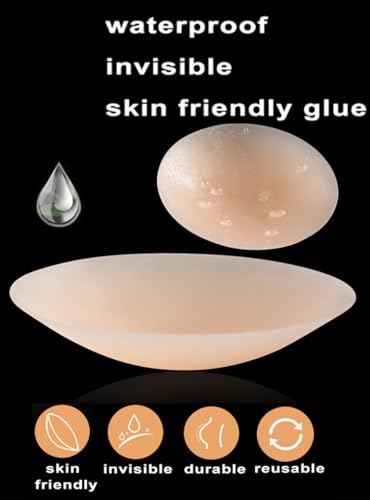 Prettywell NIPPLE COVERS No Show For Women, Waterproof Adhesive Pasties Nipple Cover thumb #3