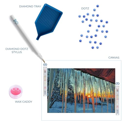 DIAMOND DOTZ- Kit Intermedio DQ9, Colore Mattina