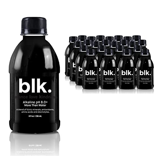 blk Spring Water Infused with Fulvic Acid, 8 Ounce Bottles (Pack of 24)