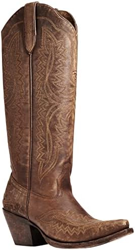 Ariat Womens Casanova Western Boot Naturally Distressed Brown 7 | Image 1