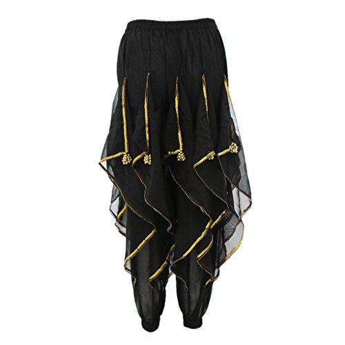 Pantalon danseuse orientale ample bas de danse jupe rotative tissu léger danse du ventre